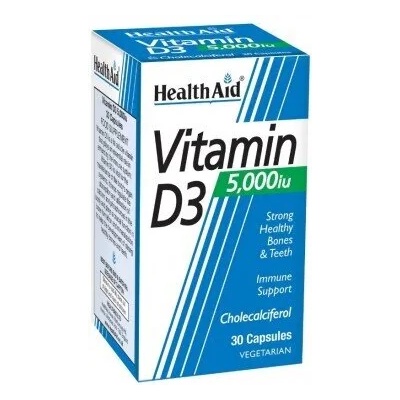 HEALTHAID Хранителна добавка Витамин Д 3 , Helath Aid Vitamin D3 5000iu 30tabs