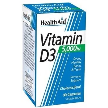 HEALTHAID Хранителна добавка Витамин Д 3 , Helath Aid Vitamin D3 5000iu 30tabs