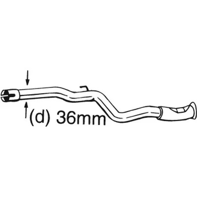 BOSAL Opravné potrubí - katalyzátor BS 889-167