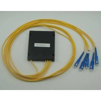 MEGAF Оптичен PLC сплитер 1x4 с SC-UPC конектори, Conneu (CNPLC-104-SC1-SC1-BOX)