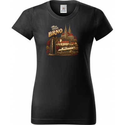 Dámské tričko Moje město Brno Basic