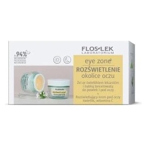 FLOSLEK FLOSLEK_SET Eye Zone gel with firefly and plantain 10g + brightening eye cream firefly, vitamin C 15ml