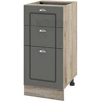 ИРИМ Долен кухненски шкаф Сити АРФ-Цимент мат-06-77 ляв 40 см