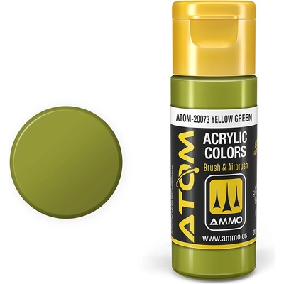 AMMO by MIG Jimenez ATOM COLOR Yellow Green 20ml