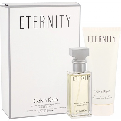 Calvin Klein Eternity EDP 50 ml + telové mlieko 100 ml + sprchový gél 100 ml pre ženy darčeková sada