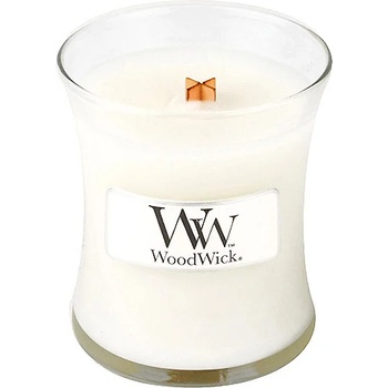 Image 1 of WoodWick Linen ароматна свещ с дървен фитил 85 гр