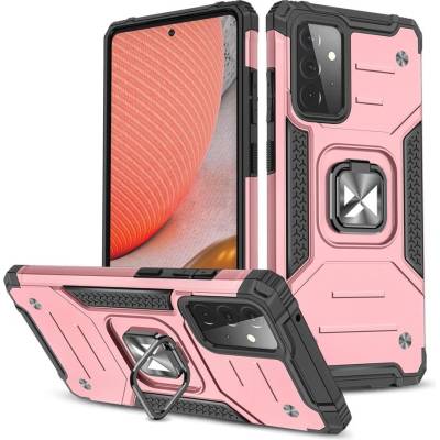 Wozinsky Калъф за телефон Wozinsky Ring Armor Kickstand Tough Rugged за Samsung Galaxy A72 4G, розов