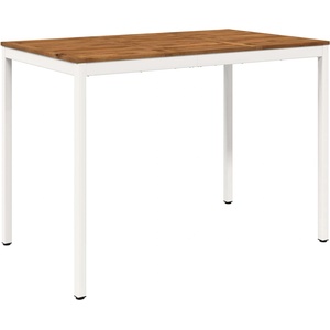 vidaXL Градинска бар маса Естествено и бяло 147 x 88, 5 x 105 см (901350)