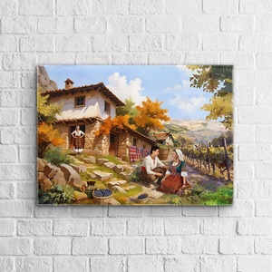Art gift Стъклено АРТ пано - Възрожденска идилия