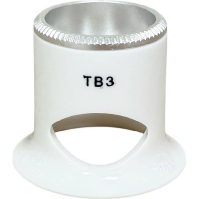 Bergeon Лупа Bergeon 2611-TB-3, бяла, бинокулярна, с вентилационен отвор, увеличение 3.3x