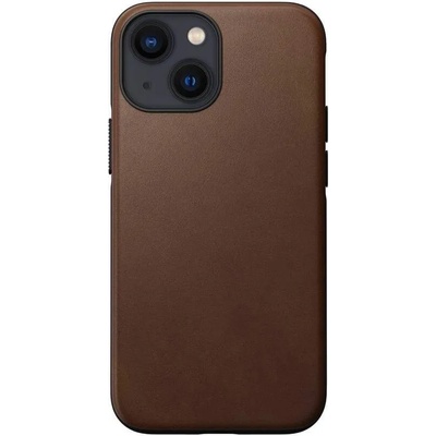 Nomad Modern Leather MagSafe Case - кожен (естествена кожа) кейс с MagSafe за iPhone 13 mini (кафяв)