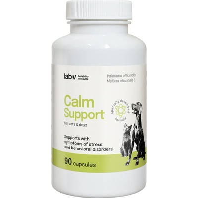 Lab-v Calm Support - Подкрепа при симптоми на стрес и поведенчески разстройства 90 капсули
