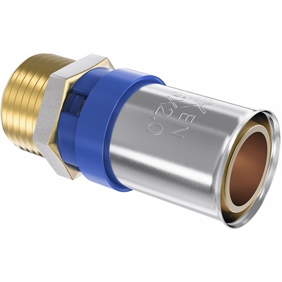 Mexen PEX-P пресоваща съединителка, пресоваща редукция PEX 20 x 3/4 ВР - W97123-2034M-00 (W97123-2034M-00)