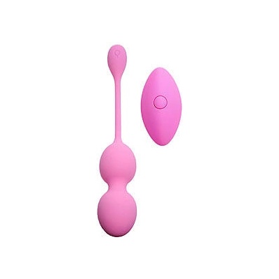 Boss Series Vibrating Kegel Balls 80G Pink - Vibrační venušiny kuličky růžové różowy