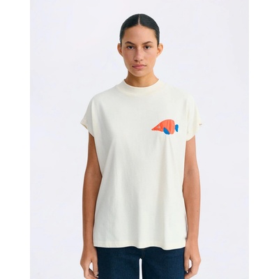 Thinking MU Volta trumpet patched Tee ECRU