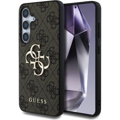 GUESS Гръб Guess за Samsung Galaxy S25 , PU, 4G Metal Logo Case, Кафяв (3666339449063)