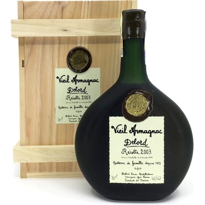 Armagnac-Delord Millésimés 2003 40% 0,7 l (dřevěná kazeta)