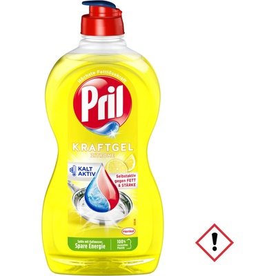 Pril Kraft Gel citrón Prostriedok na ručné umývanie riadu 450 ml