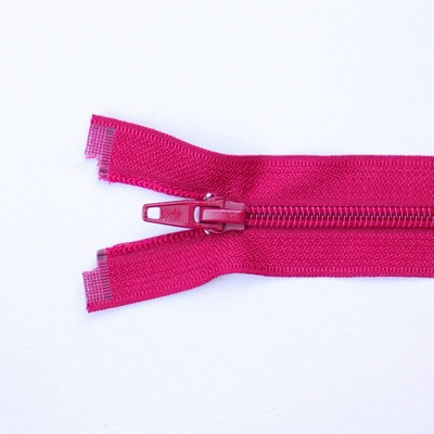 Pro Háčkování Spirálový zip dělitelný 40 cm matný cyklámen