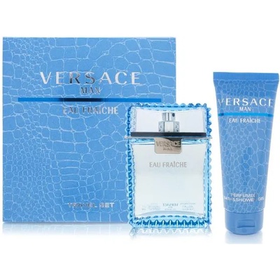 Versace Man Eau Fraiche Подаръчен комплект, Тоалетна вода 100ml + Душ гел 100ml, мъже
