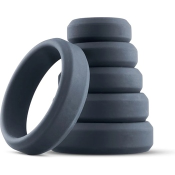 Image 1 of Boners 6-Piece Cock Ring Set Grey