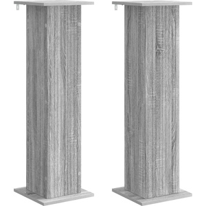 vidaXL Стойка за растения 2 бр. Сива сонома 30, 5 x 30 x 100, 5 см (899757)