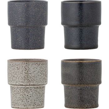 Bloomingville Ewan чаши 150 мл, черни, 4 бр (82072581)