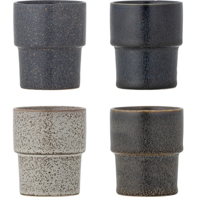 Bloomingville Ewan чаши 150 мл, черни, 4 бр (82072581)