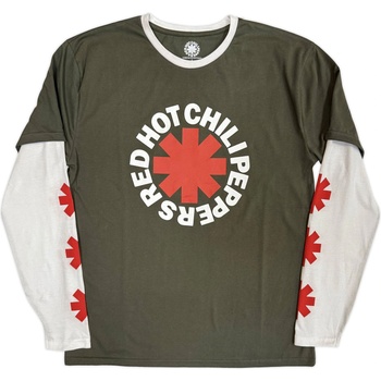 Red Hot Chili Peppers Classic Asterisk (Sleeve Print) Green & White M Риза (RHCPLLST01MGRW02)