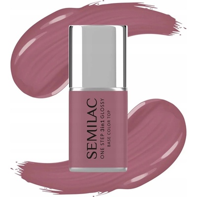 SEMILAC One Step Glossy Hybridní lak na nehty S201 Earth Pink