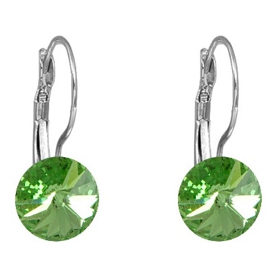 JSB Rivoli se Swarovski Elements visací Peridot 13100 zelené