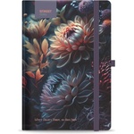 STREET Тетрадка с подложка STREET Flowers Blossom A/5 96 страници с гумена твърда корица 778080 (778080)