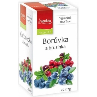APOTHEKE Premier selection čaj čučoriedka a brusnica 20 x 2g