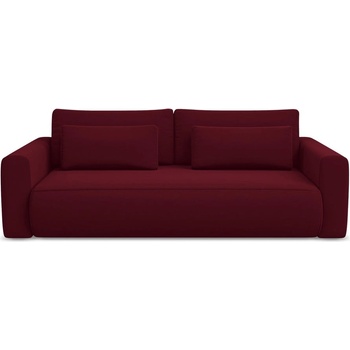 makamii Кадифен разтегателен диван с място за съхранение в цвят бордо 238 cm Kapua - Makamii (KAPUA_3SF_3_P1_C14)