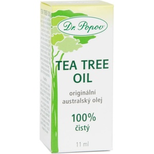 Dr. Popov Tea Tree Oil 100 % студено пресовано масло от чаено дърво с антисептично действие 11ml