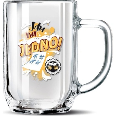 Nekupto Dárkový půllitr Jdu na jedno! Rdh 500 ml
