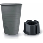 HydroMoby Резервоар за дъждовна вода с основа HydroMoby Peruno Set, 260л, цвят Сив (IDPE260S - Grey)