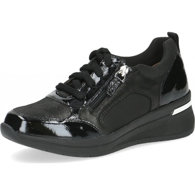 Dámské kožené tenisky 9-23304-43-019 Caprice black comb černé
