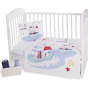KikkaBoo Бебешки спален комплект Kikkaboo - Nautic, 5 части (41101050003)