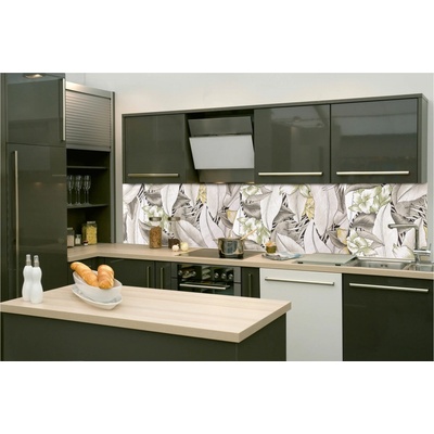 DIMEX KI-260-220 Fototapeta do kuchyně Designový květinový vzor rozměry 260 x 60 cm