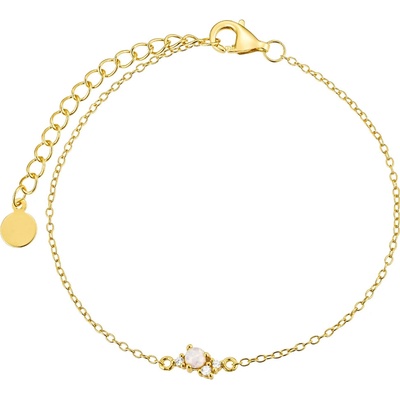 Olivie stříbrný náramek s opálem GOLD 8869