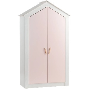 Carmen Двукрилен детски гардероб pink house - igrachko