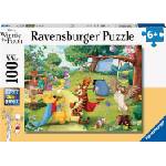 Ravensburger Пъзел Ravensburger от 100 XXL части - Мечо Пух идва на помощ (7012997) - ozone