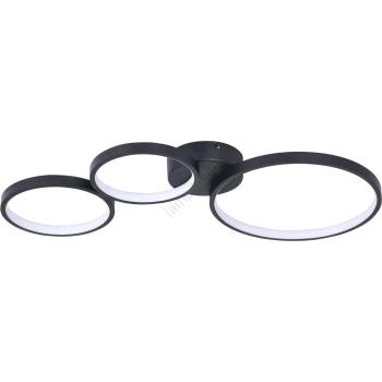 Polux Led Плафониера flamenco led/33w/230v 4000k черен (sa2289)