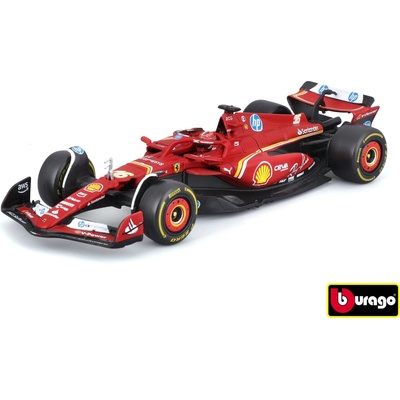 Bburago Formula F1 Ferrari Scuderia SF 24 2024 nr.16 Charles Leclerc with driver and decor 1:43