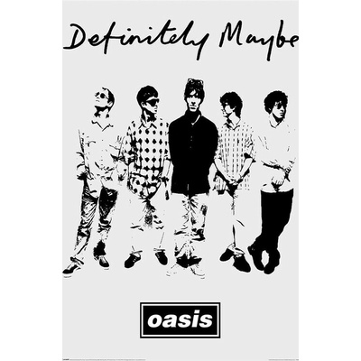 Plagát, Obraz - Oasis - Definetelly Band, 61 × 91.5 cm