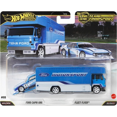 Mattel Hot Wheels Premium Car Culture Team Transport Ford Capri GR5 a Fleet Flyer