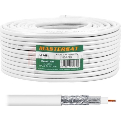 Mastersat RG6 CCS koaxiálny kábel 50 m