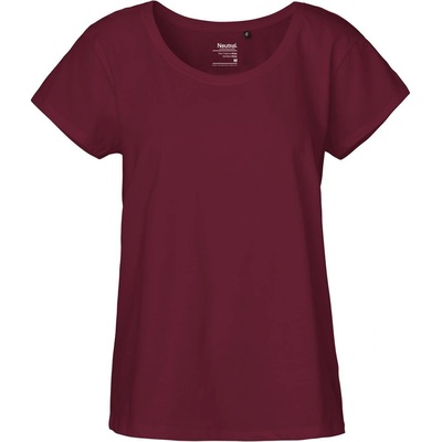 Neutral Dámske tričko Loose Fit z organickej Fairtrade bavlny Bordeaux