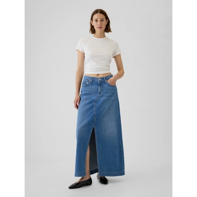 GAP dámská džínsová maxi sukne UltraSoft 517213-00